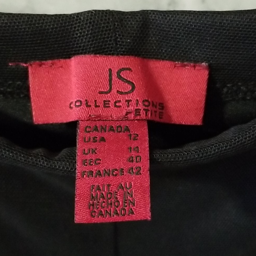 Js Collections Size 12 Black Pants - image 2
